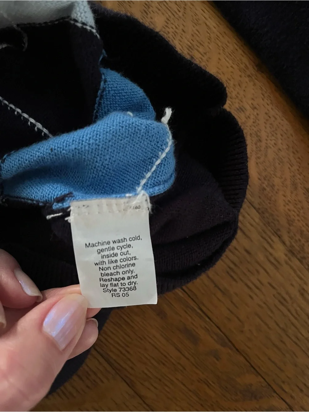 J. Crew Navy, Sky Blue & Light Blue Argyle V-Neck Sweater
